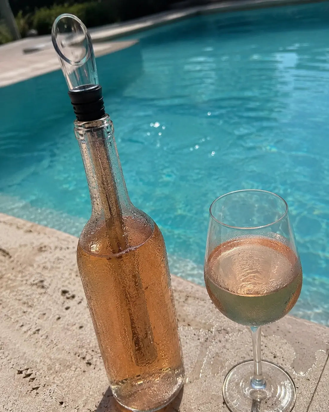 Wine chiller used for outdoor entertaining