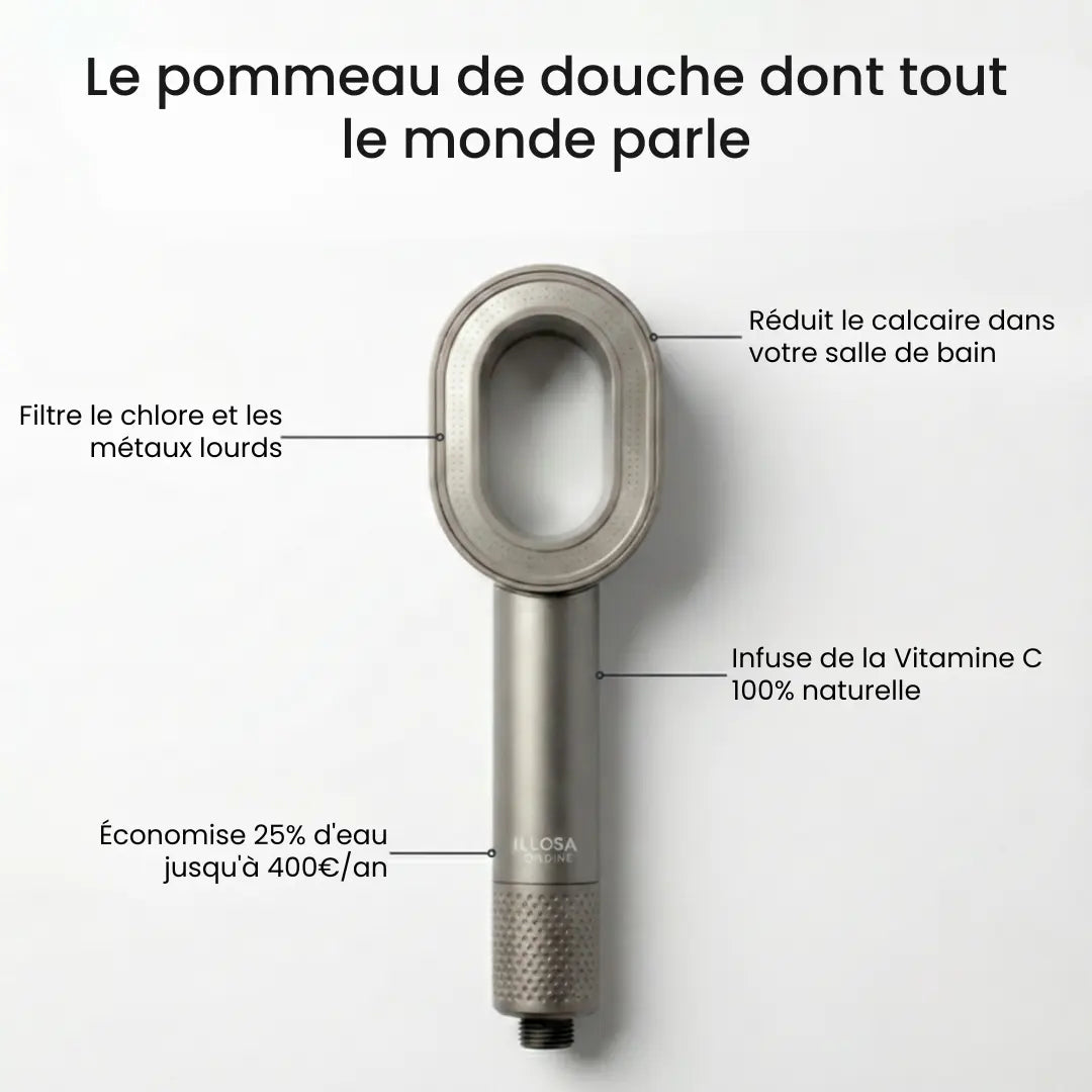 Ondine - Pommeau de Douche Filtrant