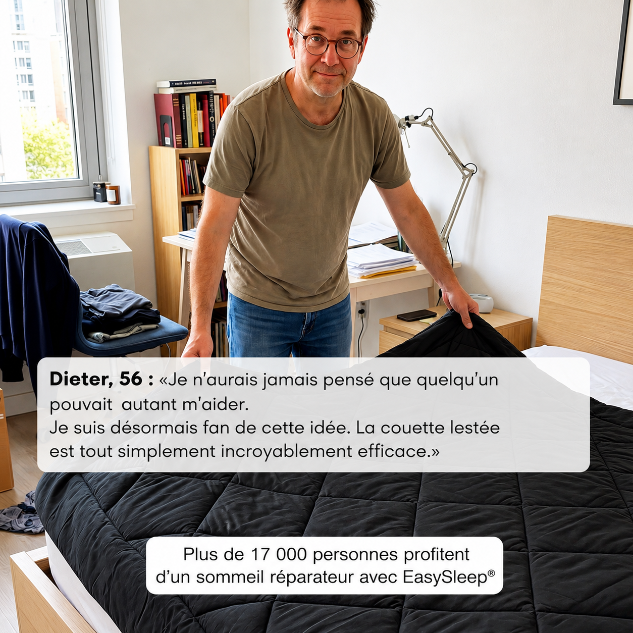 Couverture EasySleep® - Couette 2 en 1 à Séchage Rapide