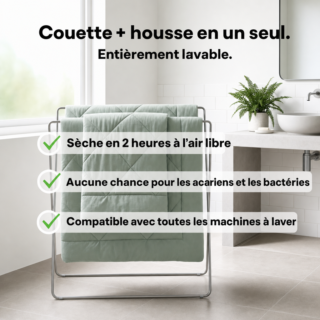 Couverture EasySleep® - Couette 2 en 1 à Séchage Rapide