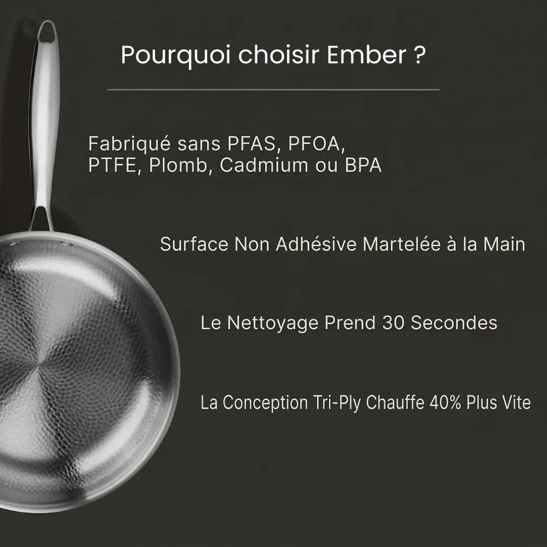 Ember - Poêle en Titane Pur