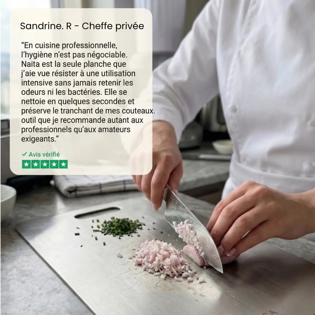 Naïta - set de 3 planches à découper en titane