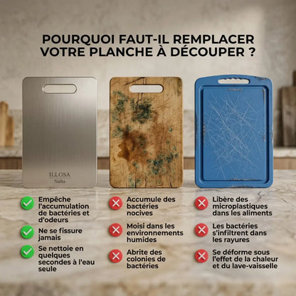 Naïta - set de 3 planches à découper en titane
