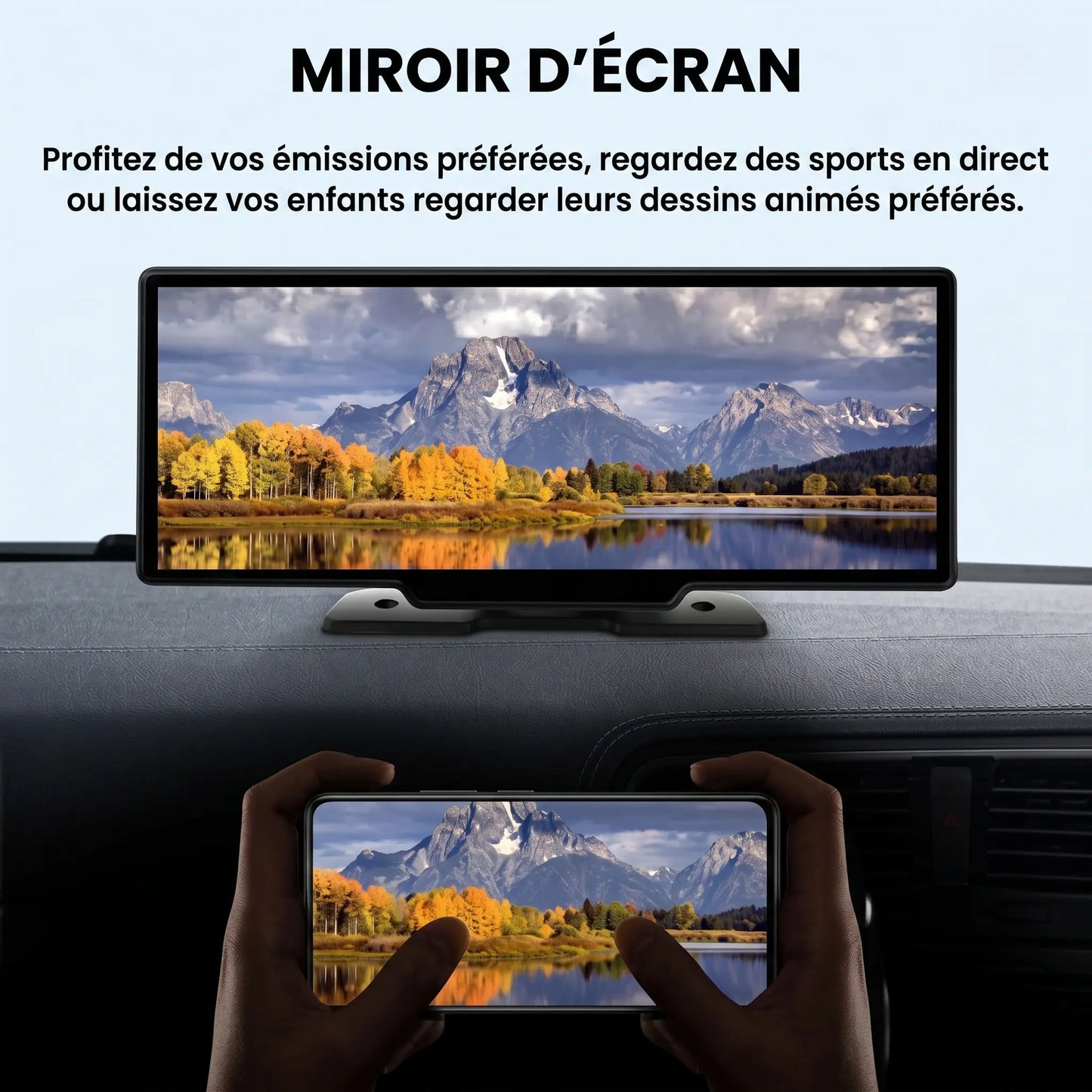 Drive Pro - Écran CarPlay Sans Fil + Caméra 4K