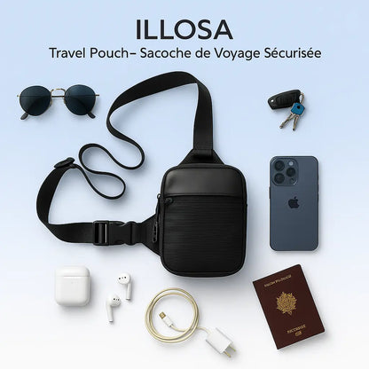ILLOSA Travel Pouch - Sacoche de Voyage Sécurisée